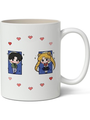 Toyaso Sailor Moon Avatar Baskılı Kişiye Özel Kupa Bardak - Sevgiliye Hediye