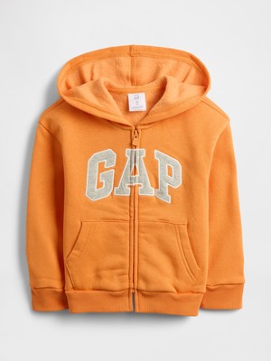 Gap Erkek Bebek Turuncu Relaxed Gap Logo Kapüşonlu Ceket