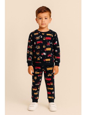 Katia & Bony Erkek Çocuk Kamyon Desenli Pijama Takımı