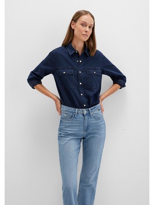 Mavi Nia Gold Premium Mürekkep Mavi Jean Gömlek 1211137-90540