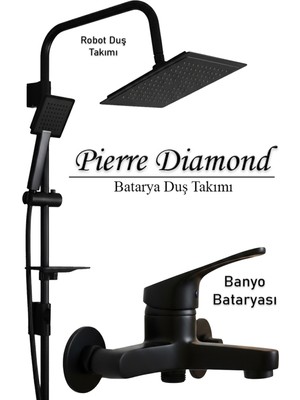 Tesitay Banyo Bataryası ve Robot Duş Takımı Siyah Renk Çeşitleri