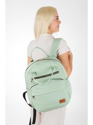 Disanuva Anne Bebek Bakım Çantası Arya Modeli Bondit Hafif Kumaş Termoslu Biberon Cepli Puset Askı Aparatlı Su Geçirmez Fonksiyonel Omuz ve El Çantası