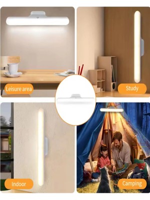 Şarjlı Kablosuz LED Lamba – 3 Mod Işık, Mıknatıslı Yapışkanlı, Çok Amaçlı Aydınlatma