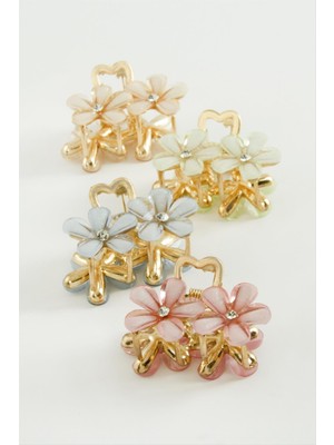 Fantastik Store Çiçek Metal Mandal Toka 4 cm