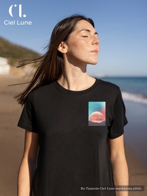 NEVERMIND Unisex Kadın Erkek Dream World Baskılı Özel Tasarım Oversize T-shirt