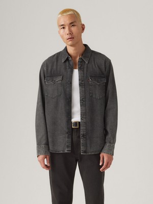Levi's Relaxed Fit Erkek Siyah Jean Kot Gömlek A1919-0062