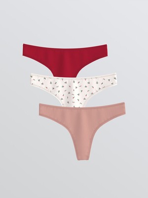 LC Waikiki Peak Yeni Sezon Baskılı Tanga Külot 3'LÜ_8684688855767