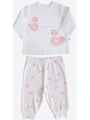 Kitikate Organik Swan 2'li Takım Pembe