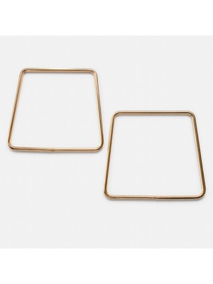 Prestij Boncuk Dörtgen Model Altın Sarısı Metal Çanta Sapı  Şık ve Dayanıklı Tasarım