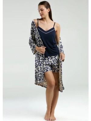 Pierre Cardin Kadın Süprem Kumaş 3 Parça Kutulu Pijama Takımı WV.4.G.055Z