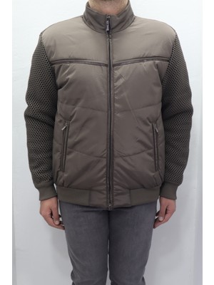 Marco Muratti Fistan Store Erkek Hakim Yaka Spor Kesim Normal Kalıp Kolları Çelik Örgü Kışlık Mont