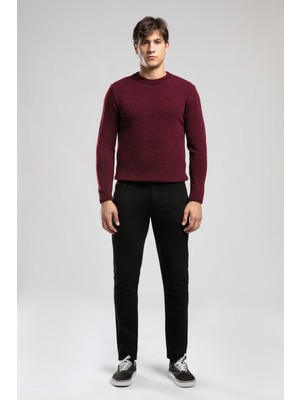 Lee Cooper Jeff Erkek Skınny Süper Dar Kesim Normal Bel Dar Paça Jean Pantolon Siyah