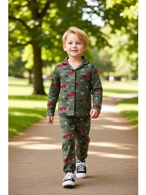 PayBuy Erkek Çocuk Baskılı Uzun Kollu Pijama Takımı Konforlu Geceler Için Ideal Seçim Kaliteli Şık