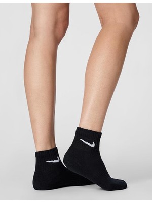Nike Everyday Cush Unisex Siyah 3'lü Çorap