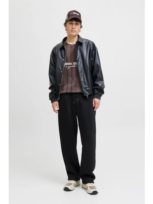 Jack & Jones Erkek Jpstkarl Beli Lastikli ve Ipli Eşofman Altı 12283592 Siyah