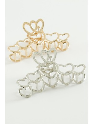 Fantastik Store Kalp Metal Mandal Toka 8 cm