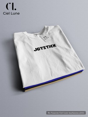 NEVERMIND Nevermind Unisex Joystick Özel Tasarım - Oversize T-Shirt