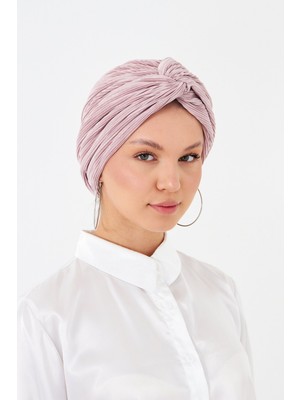 Hürrem Bone Gül Kurusu Çapraz Büzgülü Tesettür Bone Fukuro Piliseli 2512_18