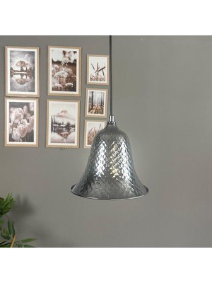 Bamyum Ruvin Metal Renk Tekli Avize Sarkıt Salon Mutfak Butik Lamba Aydınlatma Avizeler