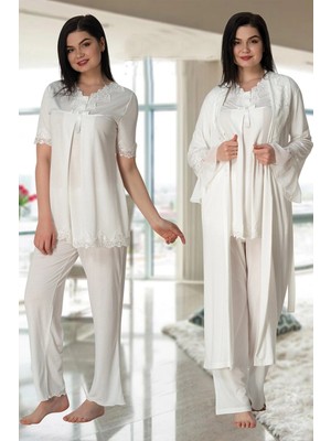 Beemu Effortt 5034 Sabahlıklı Lohusa Pijama Takımı