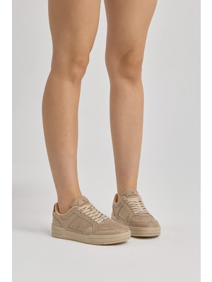 Tonny Black Unisex Bej Termo Taban Bağcıklı Günlük Spor Ayakkabı