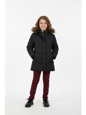 Baglan Kız Çocuk Kapüşonlu Mont BGL-ST04886