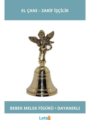 Letsii Pirinç El Çanı Bebek Melek Figürlü Şık Aksesuar