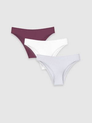 LC Waikiki Yeni Sezon Düz Brazilian Külot 3'LÜ_8684690623170