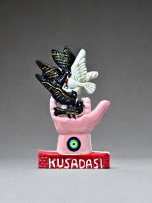 Mundy Kuşadası Temalı (KOD:950) Kabartmalı Polyester Magnet 5,5cm x 10CM