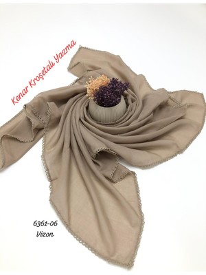 Sedef 6361 Düz Kenar Kroşetalı (Tığlı ) Yazma