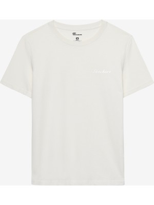 Skechers W Light Fabric T-Shirt Kadın Beyaz Tshirt S2520239-3855