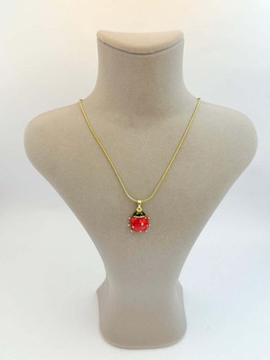 Miruva Çelik Uğur Böceği Figürlü Kız Çocuk Kolyesi