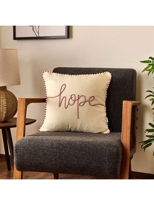 Matmel Soft Hope Kırlent - Ekru - 42X42 cm