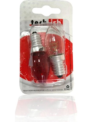 4 Adet   Tek Iş Gece Lambası Ampulu Renkli 2'li E14