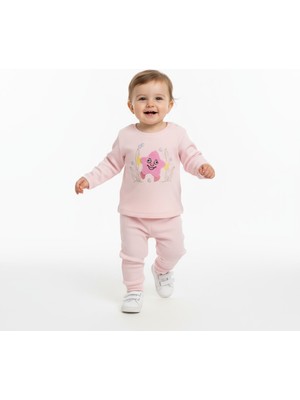 Gigi Giyim Yıldız Baskılı Kız Bebek Takım