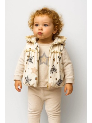 bebexy Leopar Yıldız Desenli Takım 3'lü