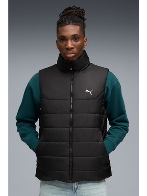 Puma Essentials Padded Erkek Siyah Dik Yaka Spor Yelek 68520901