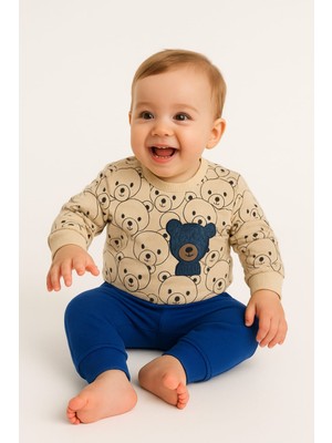 bebekyol Ayı Desenli Bebek Takımı