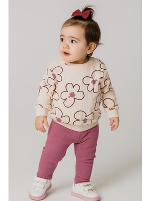 bebekyol Çiçek Baskılı Bebek Takım