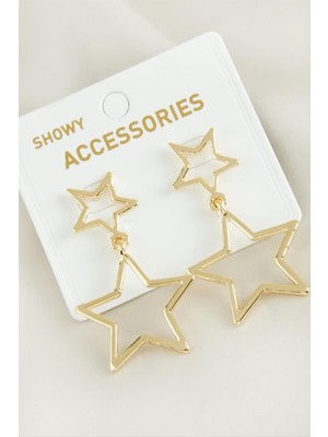 Fantastik Store Yıldız Yeni Sezon Metal Küpe