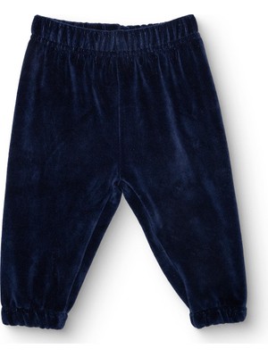 Hellobaby Erkek Bebek Kadife Eşofman Alt Lastikli Paça