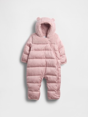 Gap Bebek Pembe Lightweight Puffer Şişme Tulum