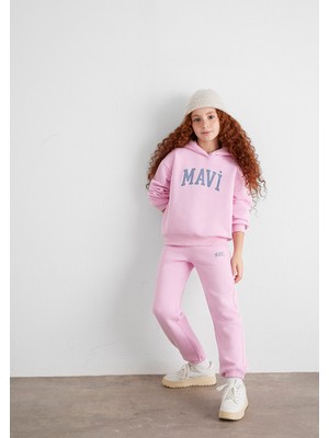 Mavi Mavi Logo Baskılı Pembe Eşofman Altı 7010000-70973