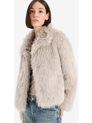 DeFacto Regular Fit Suni Kürk F6415AX25WN