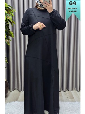 Elmas Tesettür Kadın Tesettür Giyim Büyük Beden Çimalı Elbise