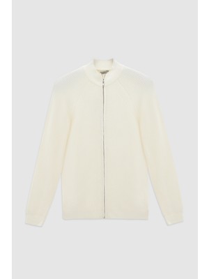 Twn Slim Fit Ekru Selanik Örgü Hirka 3EC0622567741