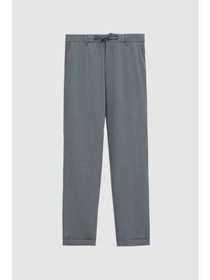 Twn Slim Fit Antrasit Armürlü Jogger Pantolon 4EC03KV703503