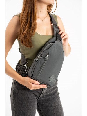 Rky Serenity Sanmorris Kadın Krinkıl Kumaş Suya Dayanıklı Çapraz Askılı Çanta