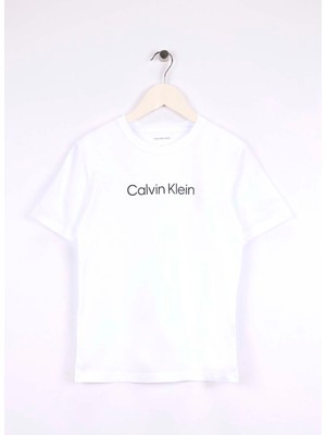 Calvin Klein Baskılı Siyah Erkek Çocuk T-Shirt IU0IU0069001R