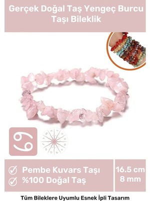 Unisex Yengeç Burcu Enerjisini Yükselten Doğal Taş Bileklik Yengeç Burçları Için Burç Taşı Bileklik Çok Renkli